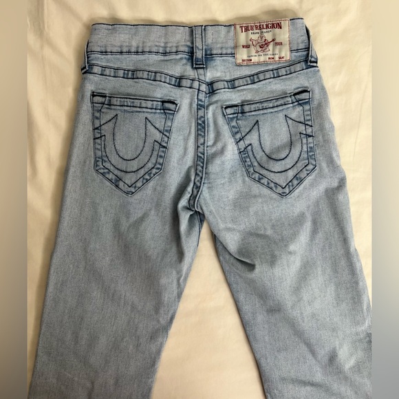True Religion Ricky Relaxed Straight  Mens Size 28 Denim Blue Jeans - Picture 6 of 7